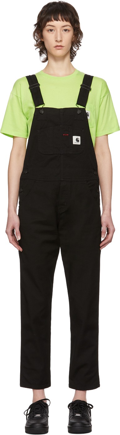 Carhartt Work In Progress Black Bib Overalls