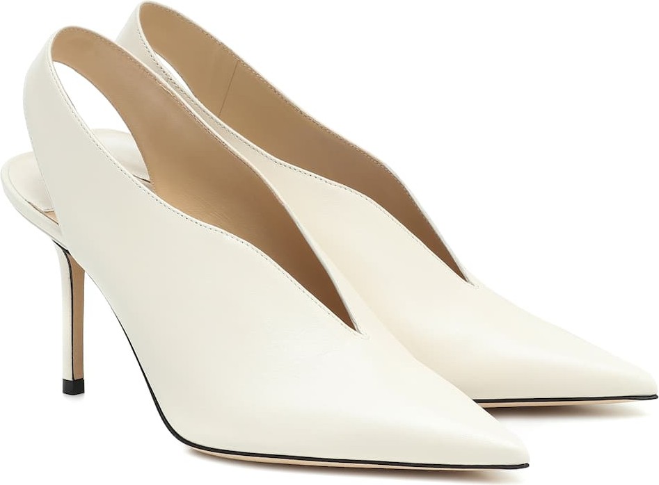 Jimmy Choo Saise 85 slingback leather pumps