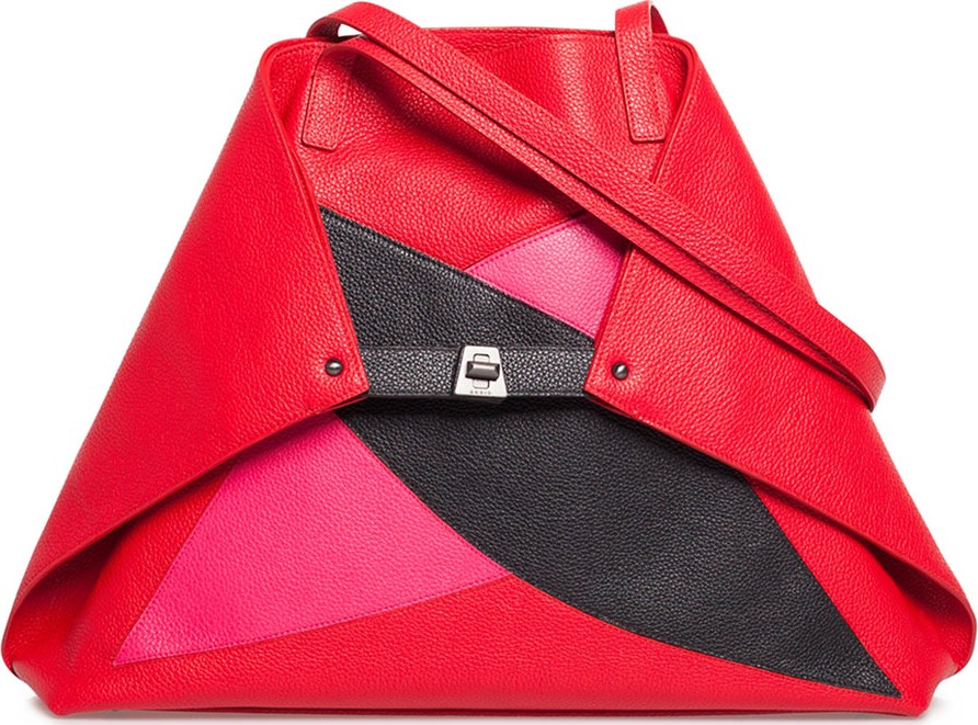 Akris Ai Medium Soft Double Diamond Shoulder Bag