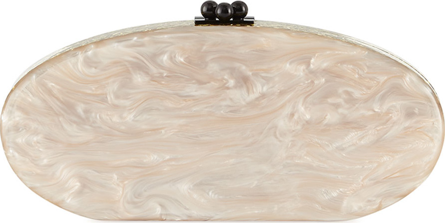 Edie Parker Edie Ribbon Acrylic Box Clutch Bag