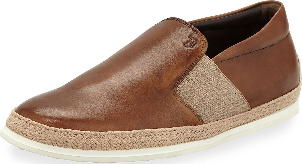 Tod's Men's 0-TV Espadrille Slip-On Sneakers