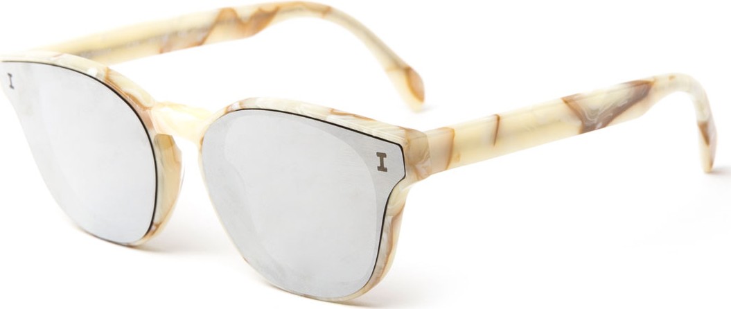 Illesteva Rectangle Lenses-Over-Frame Sunglasses