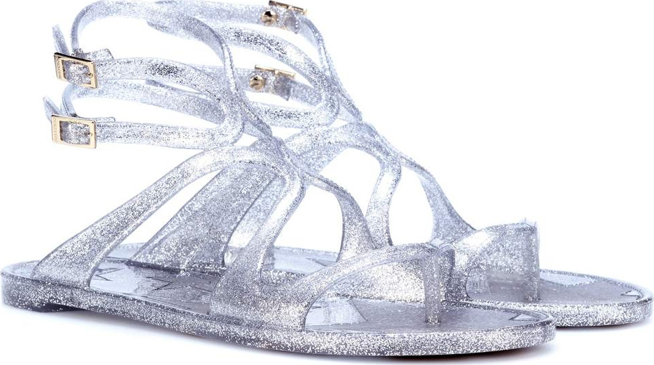 Jimmy Choo Lance Jelly glitter sandals