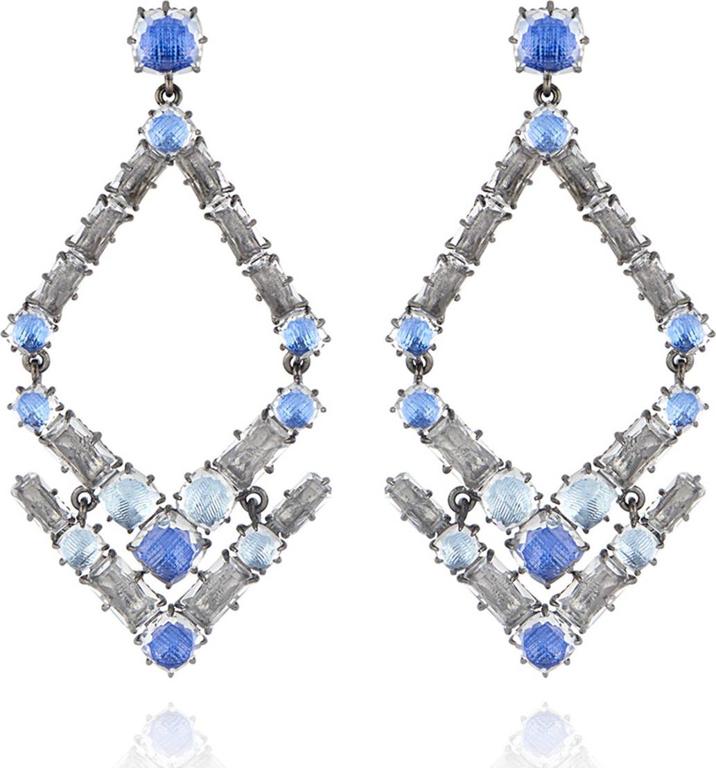 Larkspur & Hawk Caterina Trapezoid Earrings, Blue
