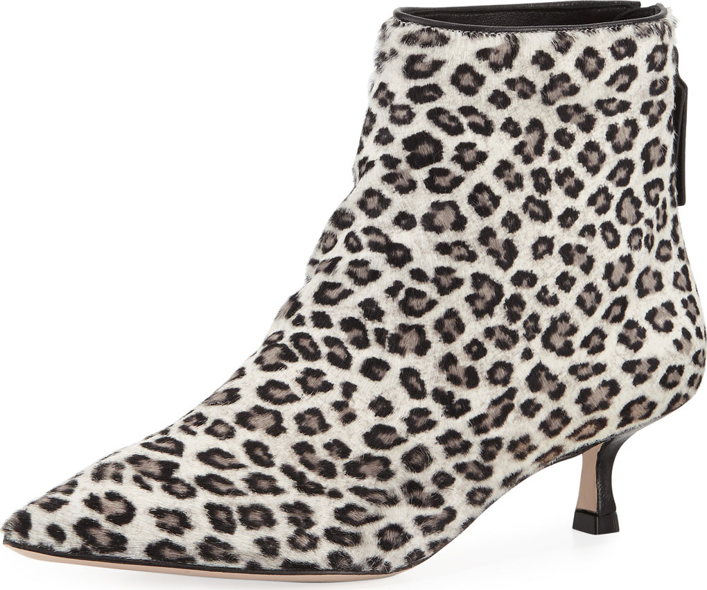 Stuart Weitzman Juniper Leopard Ankle Bootie