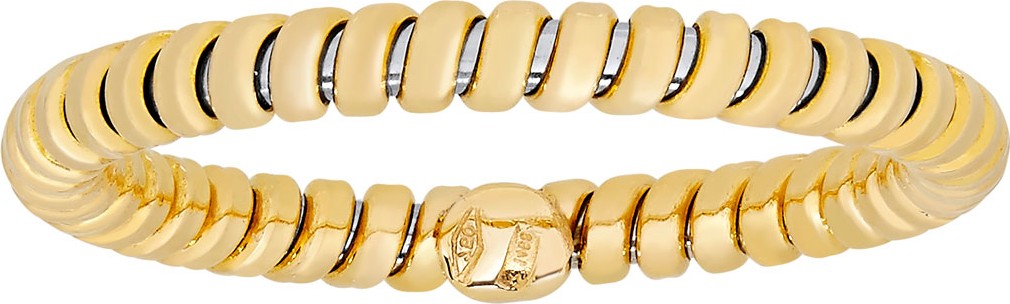 Alberto Milani 18K Yellow Gold Tubogas Band Ring, Size 7