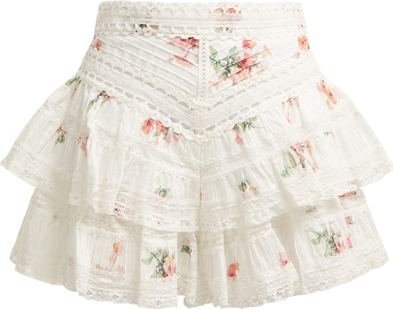 Zimmermann Heathers pintuck frill shorts