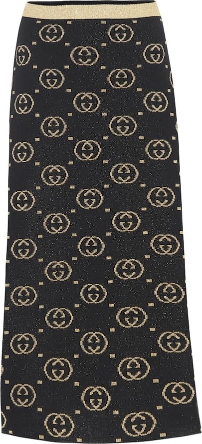 Gucci Wool-blend midi skirt