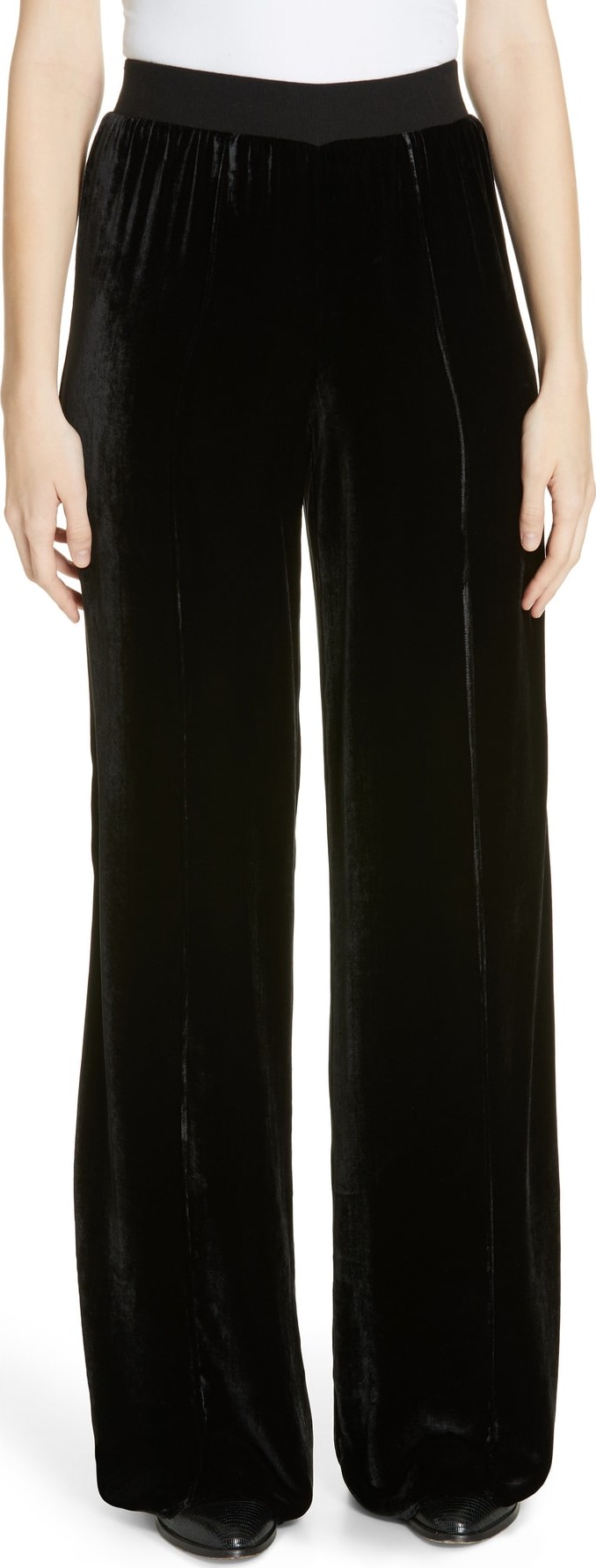 ATM Anthony Thomas Melillo Velvet Wide Leg Pants