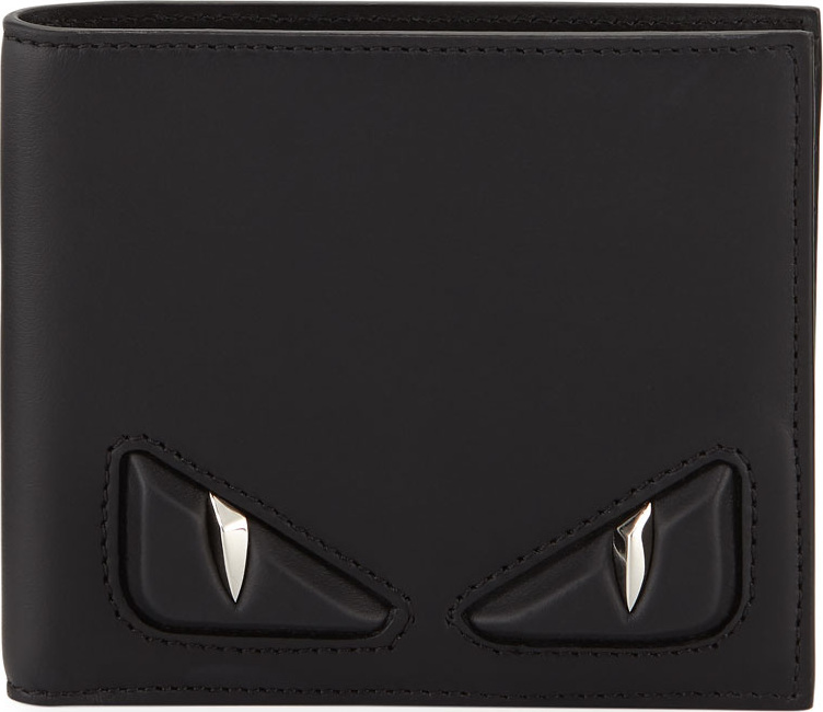 Fendi Embossed Monster Eye Bi-Fold Wallet