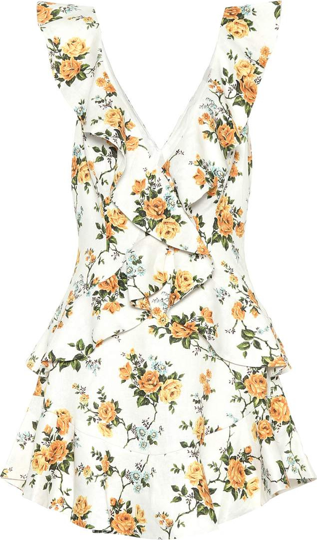 Zimmermann Golden Flutter linen dress