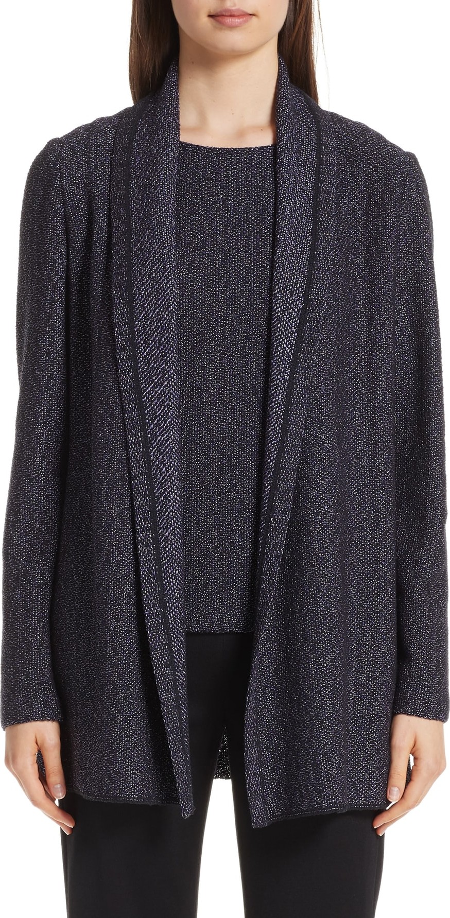 St. John Marianne Metallic Cardigan