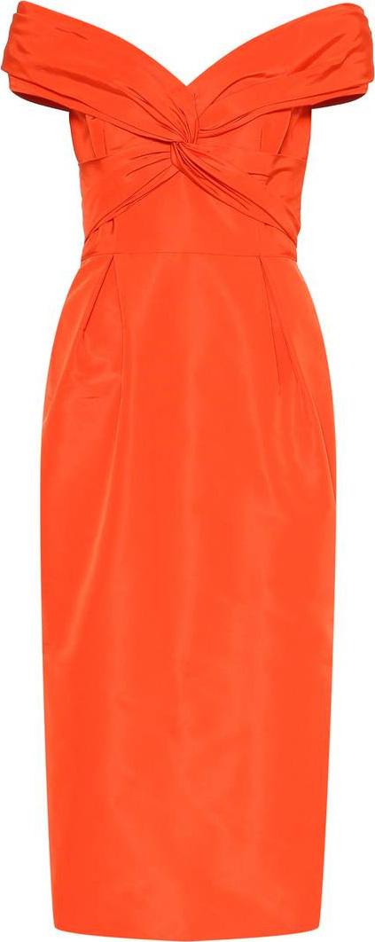 Carolina Herrera Off-the-shoulder silk dress