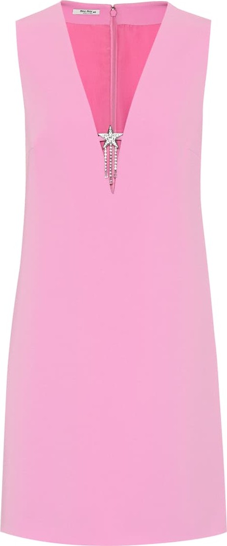 Miu Miu Embellished cady minidress