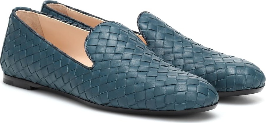 Bottega Veneta Fiandra intrecciato leather loafers
