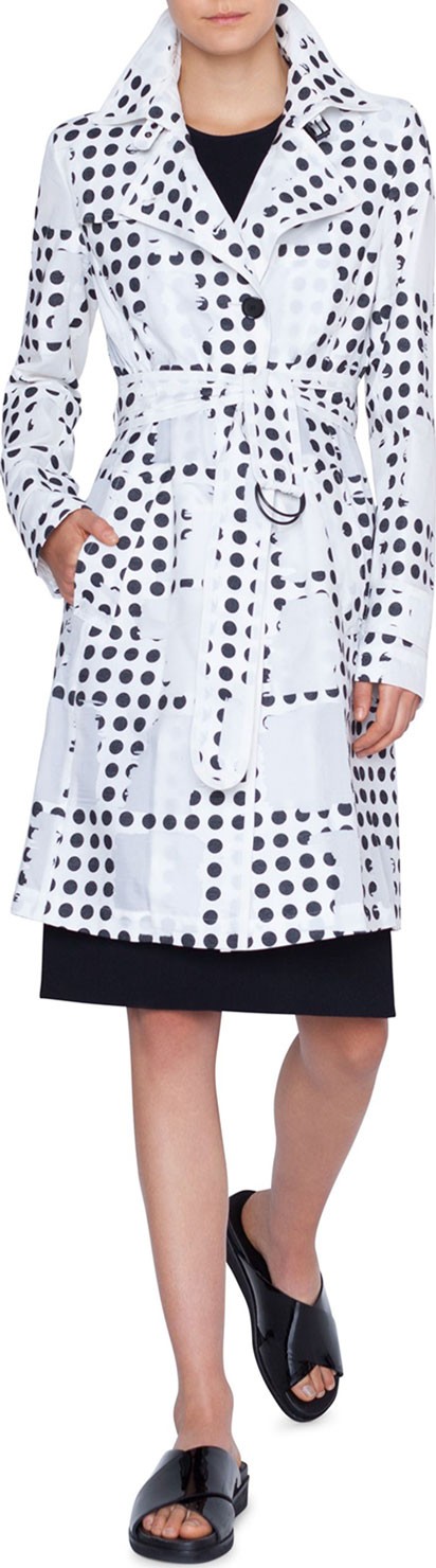 Akris Punto Window-Dot Trench Coat