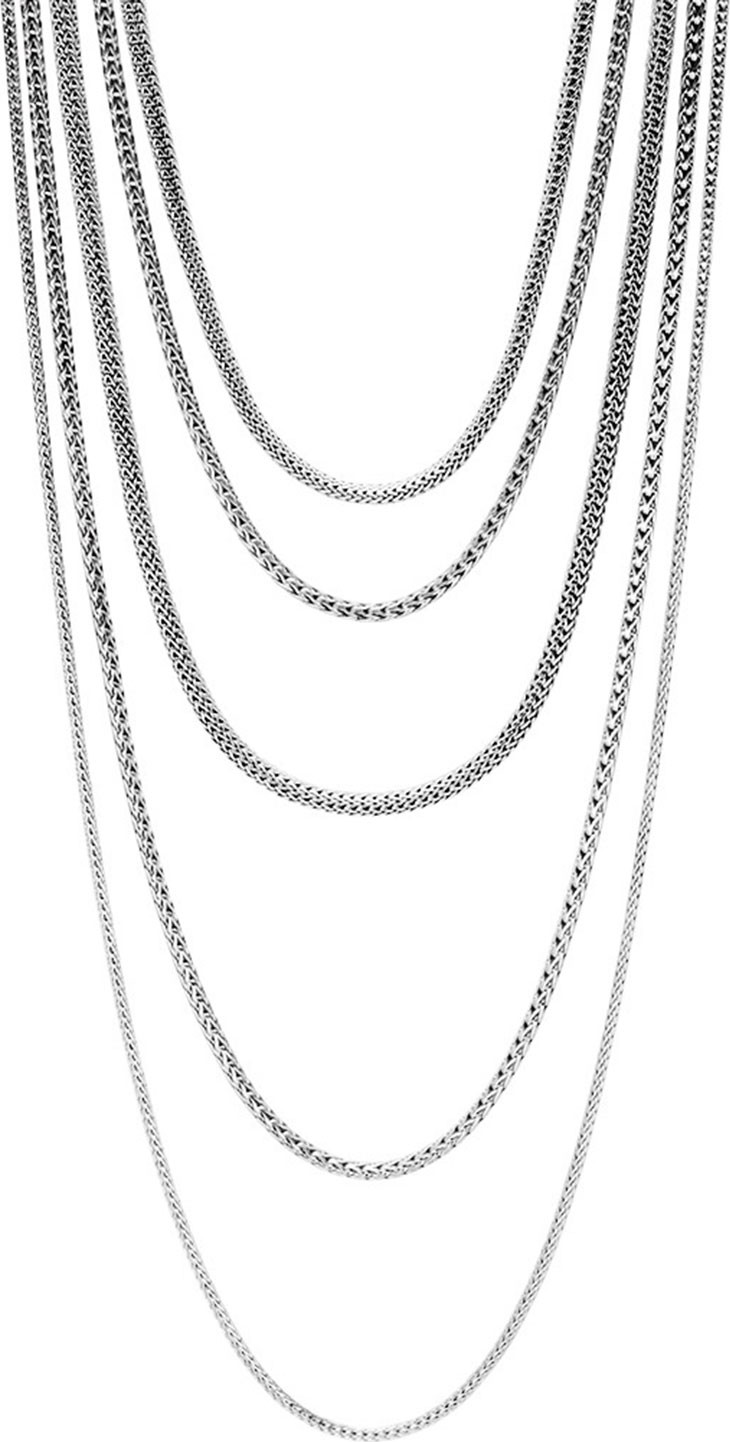 John Hardy Classic Chain Five-Row Necklace, 17"