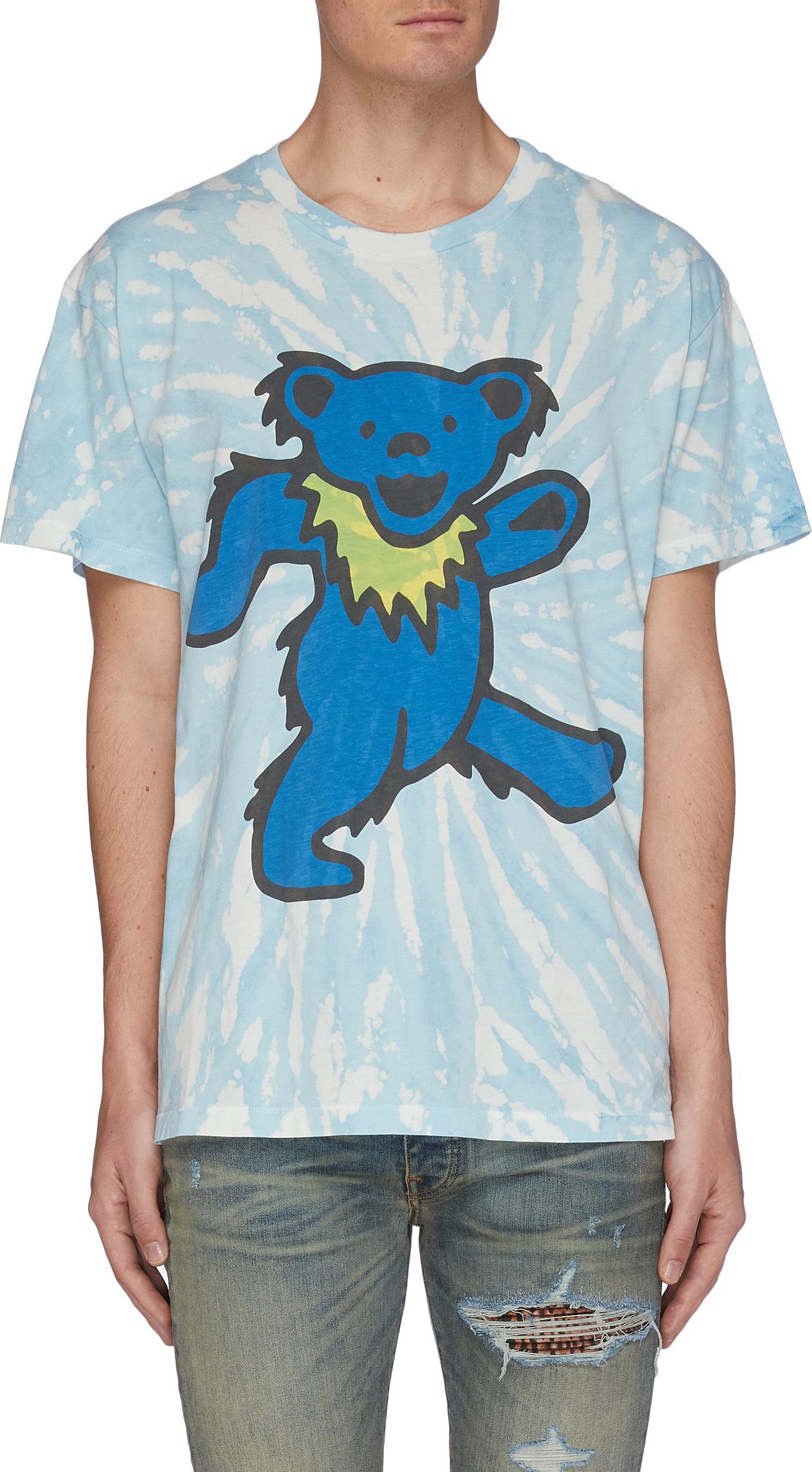 Amiri 'Grateful Dead Bear' Graphic Print Tie Dye T-shirt