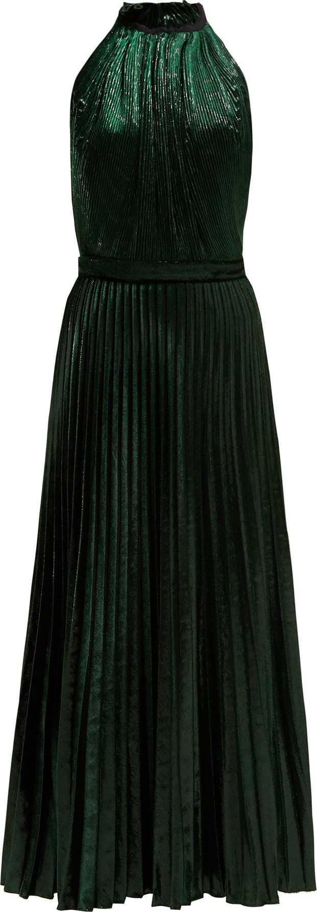 Raquel Diniz Giovanna halter-neck velvet dress