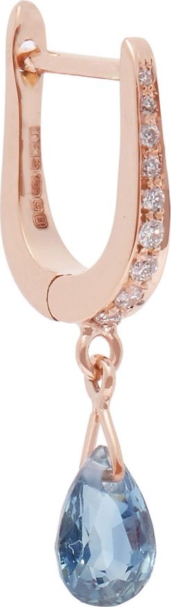 Diane Kordas Spectrum 18kt gold & sapphire single earring