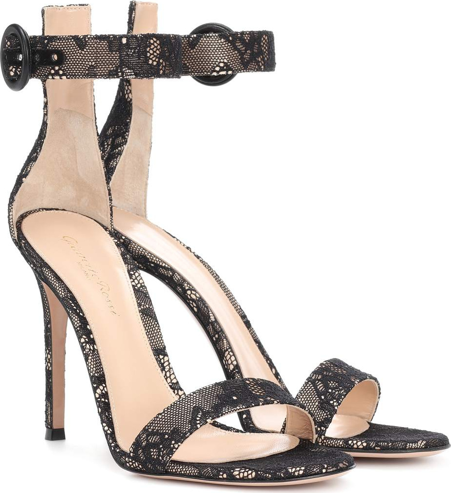 Gianvito Rossi Portofino 105 lace sandals