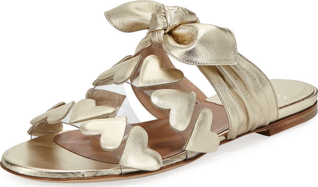 Laurence Dacade Teresa Heart Metallic Sandals