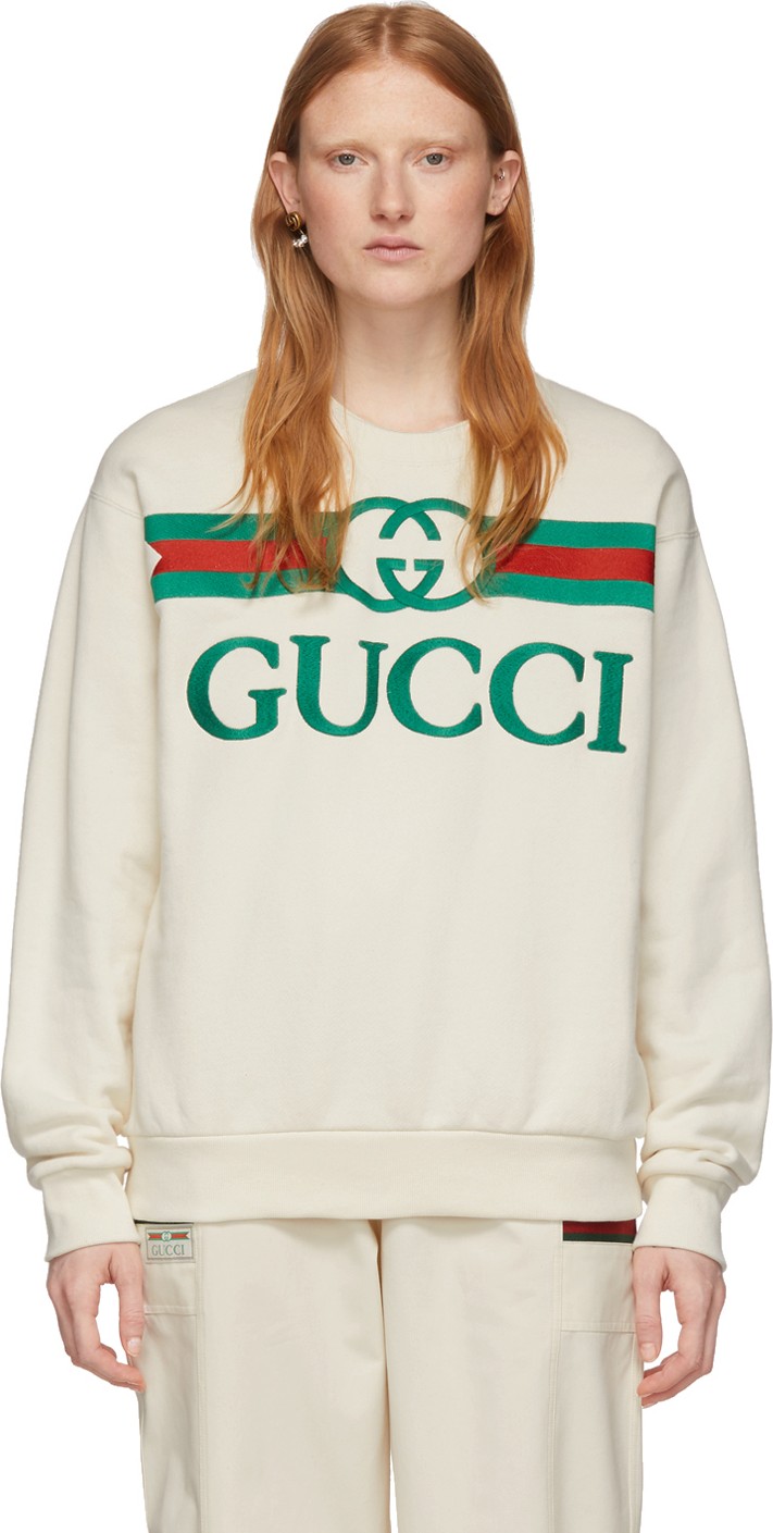 Gucci Off-White Vintage Logo Sweatshirt