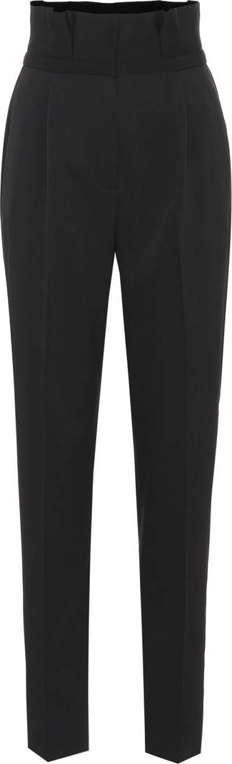 Versace Wool high-rise straight pants