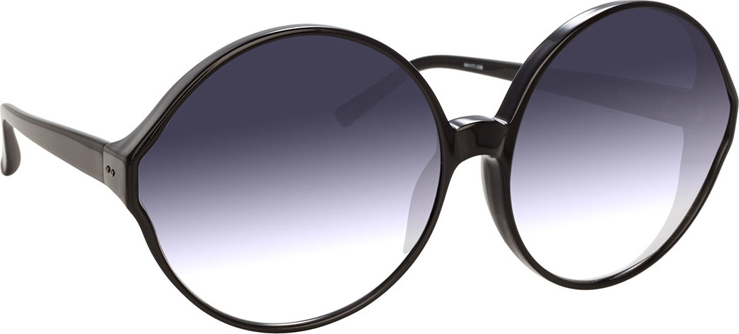 Linda Farrow Round Gradient Acetate Sunglasses