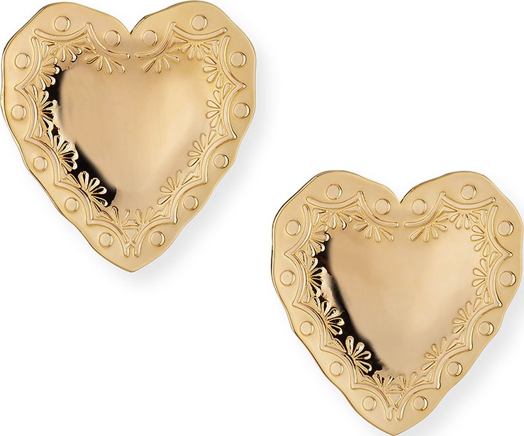 Fallon Heart Statement Earrings