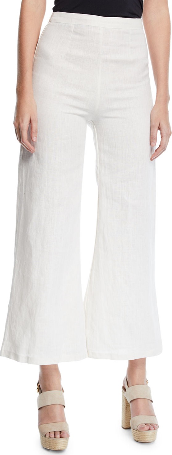 FAITHFULL Scelsi Linen Flare-Leg Pants