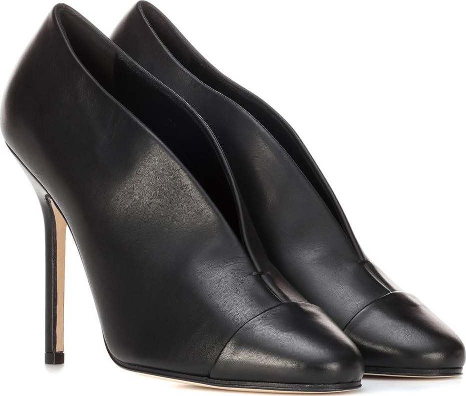 Victoria Beckham Refined Pin leather pumps