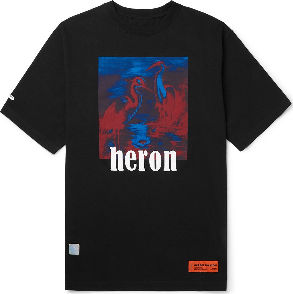Heron Preston Oversized Printed Cotton-Jersey T-Shirt