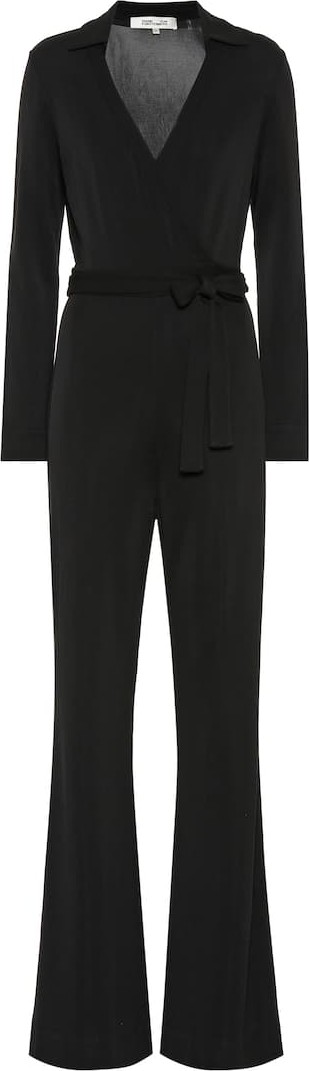 DIANE von FURSTENBERG Aries jersey-blend jumpsuit