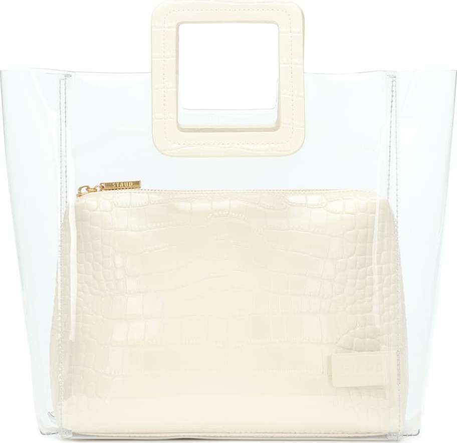 Staud Shirley embossed tote