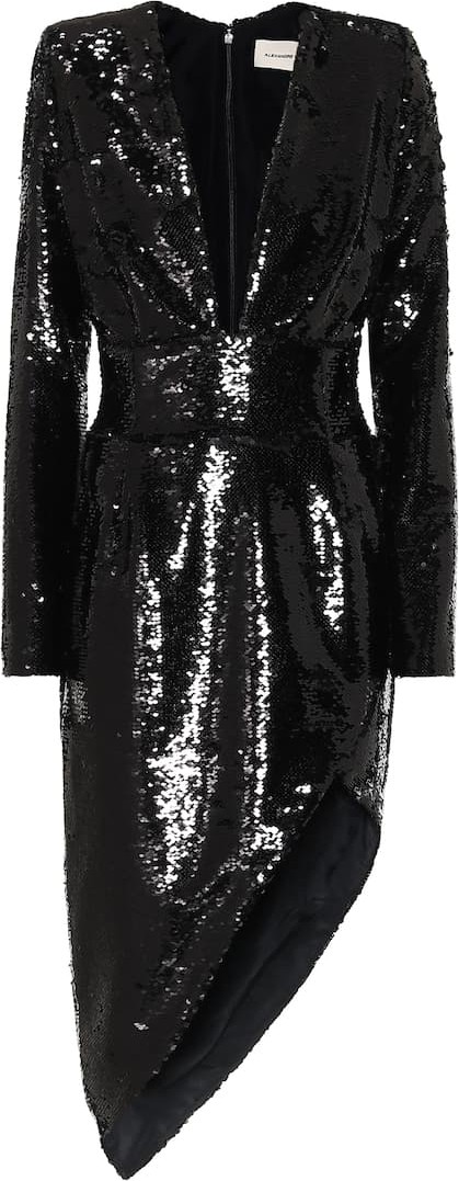 Alexandre Vauthier Sequined asymmetric midi dress
