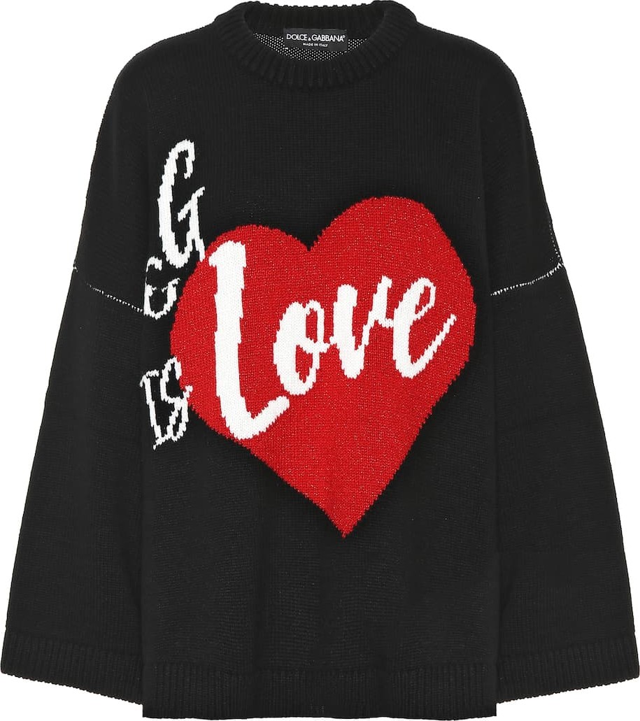 Dolce & Gabbana D&G Is Love cashmere sweater