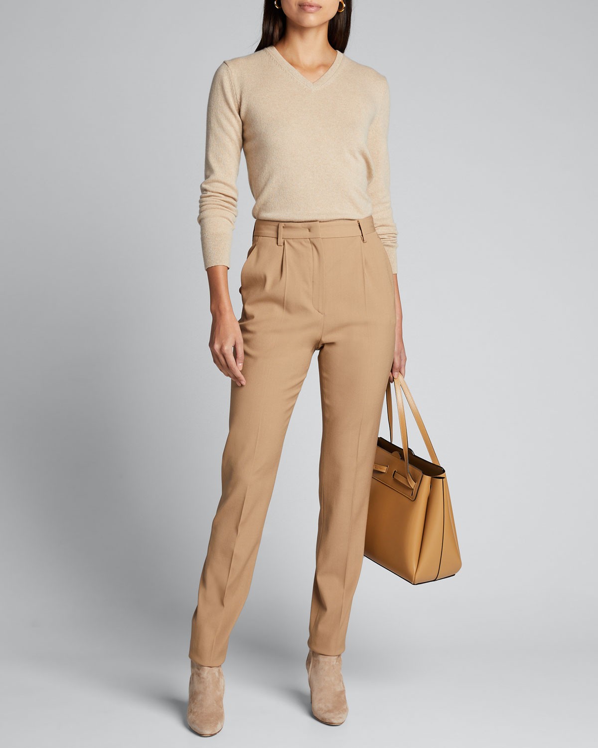 Lafayette 148 New York Cashmere V-Neck Sweater