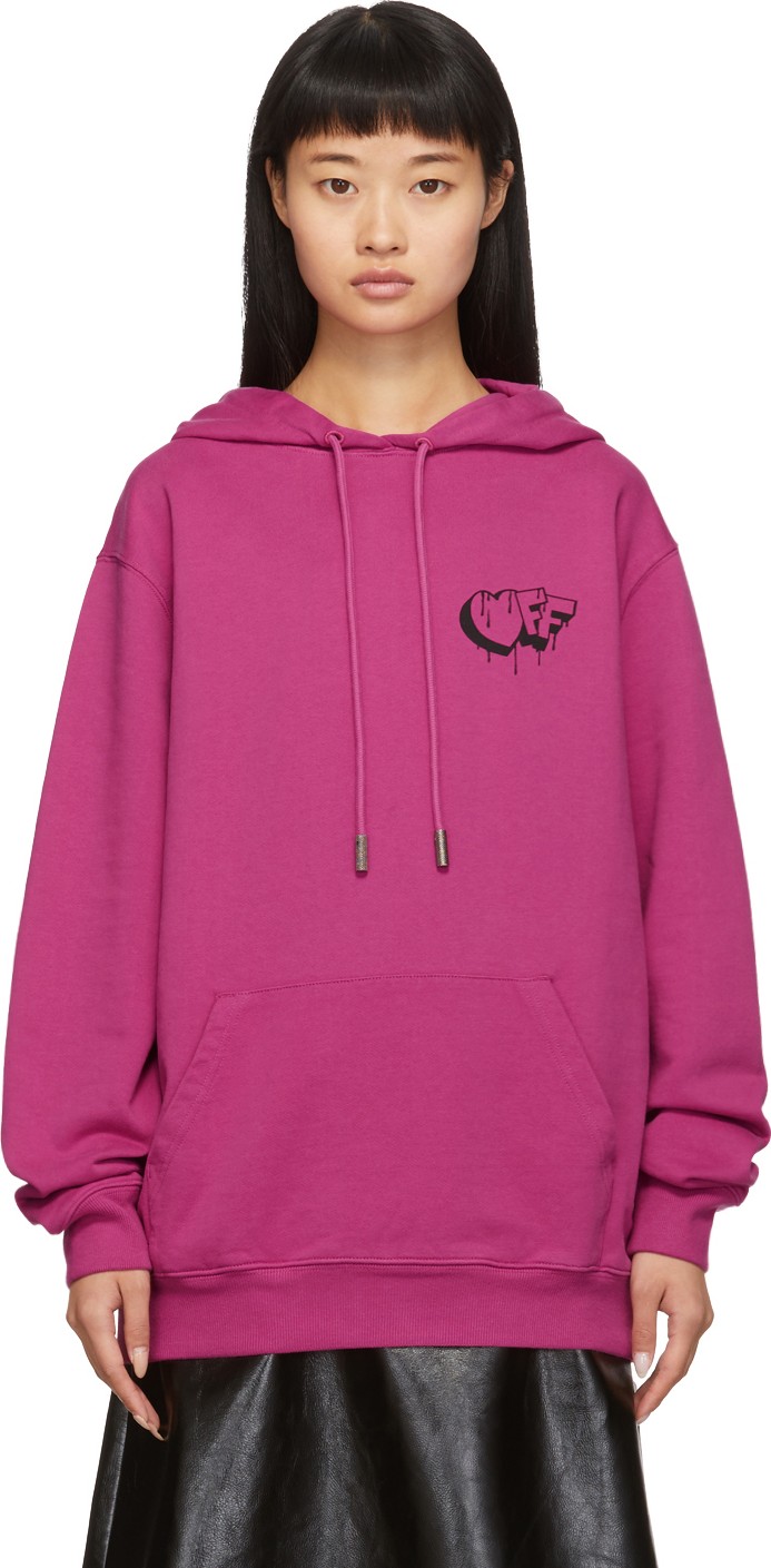 Off White Pink Markers Hoodie