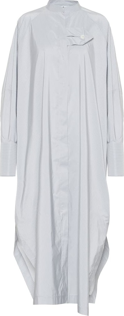 Jil Sander Striped sateen shirt dress