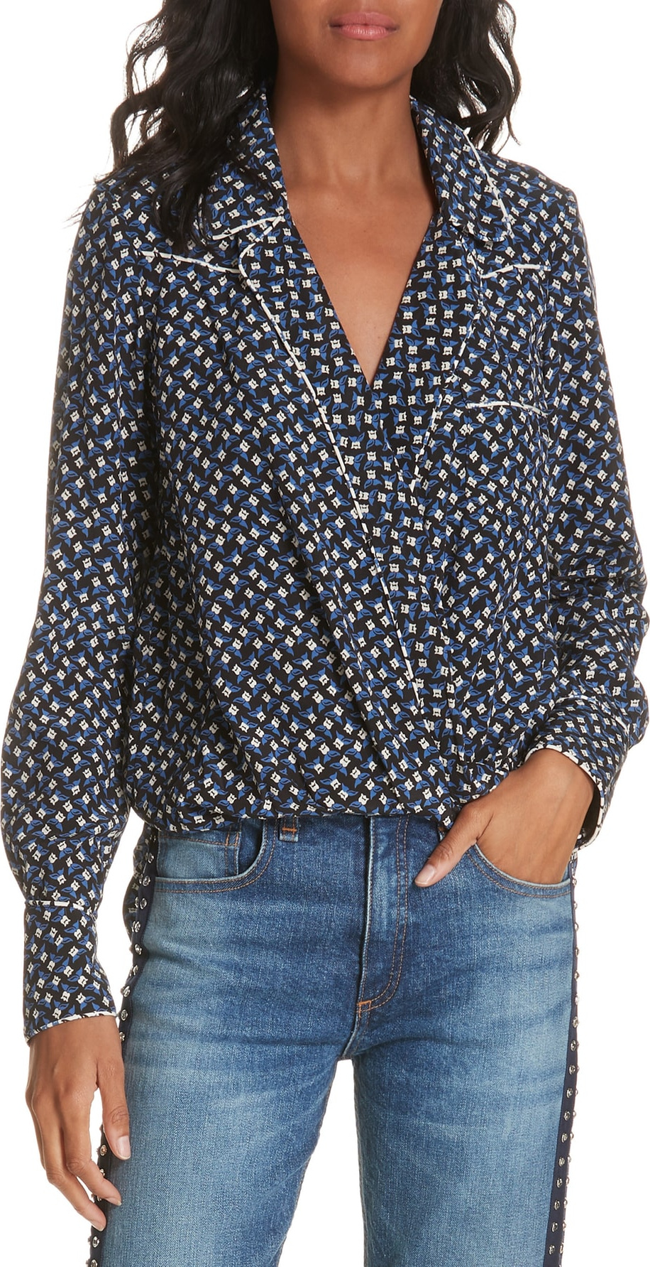 Veronica Beard Worth Silk Blouse