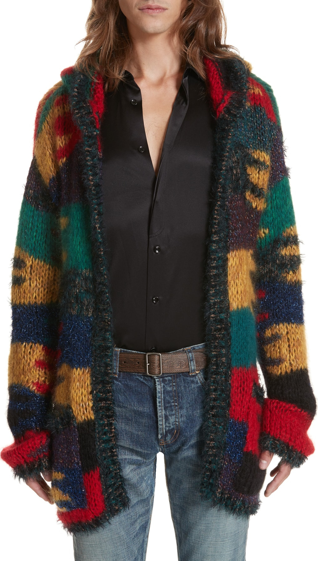 Saint Laurent Rainbow Baja Hoodie