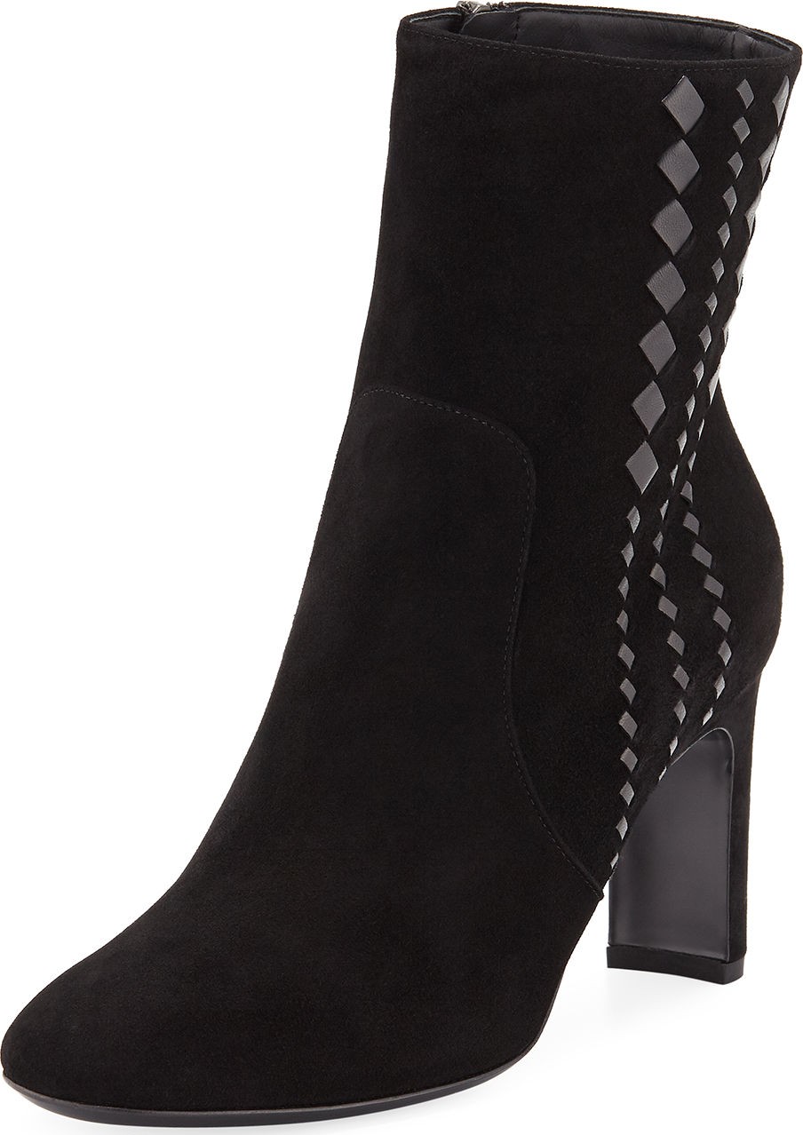 Bottega Veneta 80mm Suede Booties