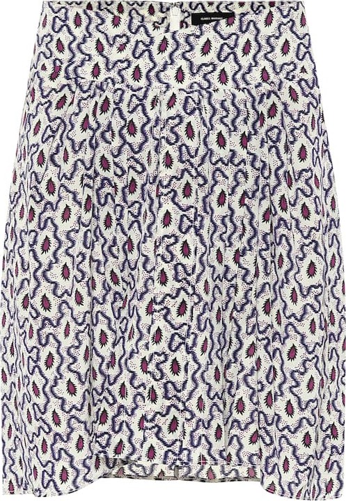 Isabel Marant Hemen printed silk miniskirt