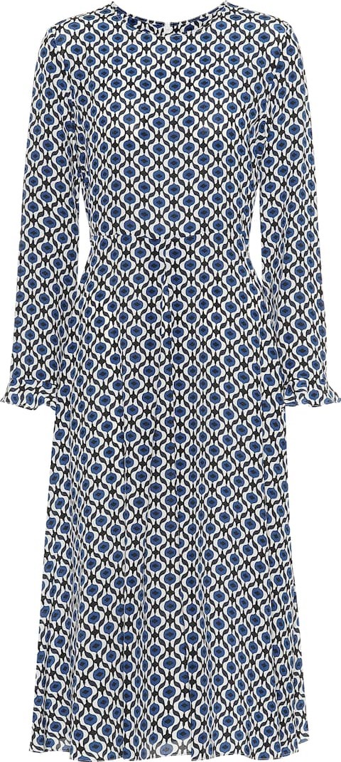 Max Mara Arte printed silk midi dress