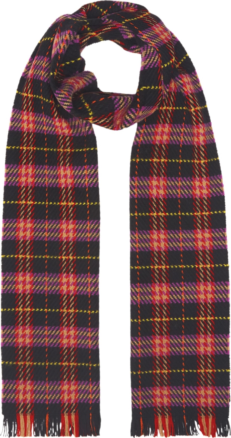 Burberry London England Multicolor Vintage Check Wool Scarf