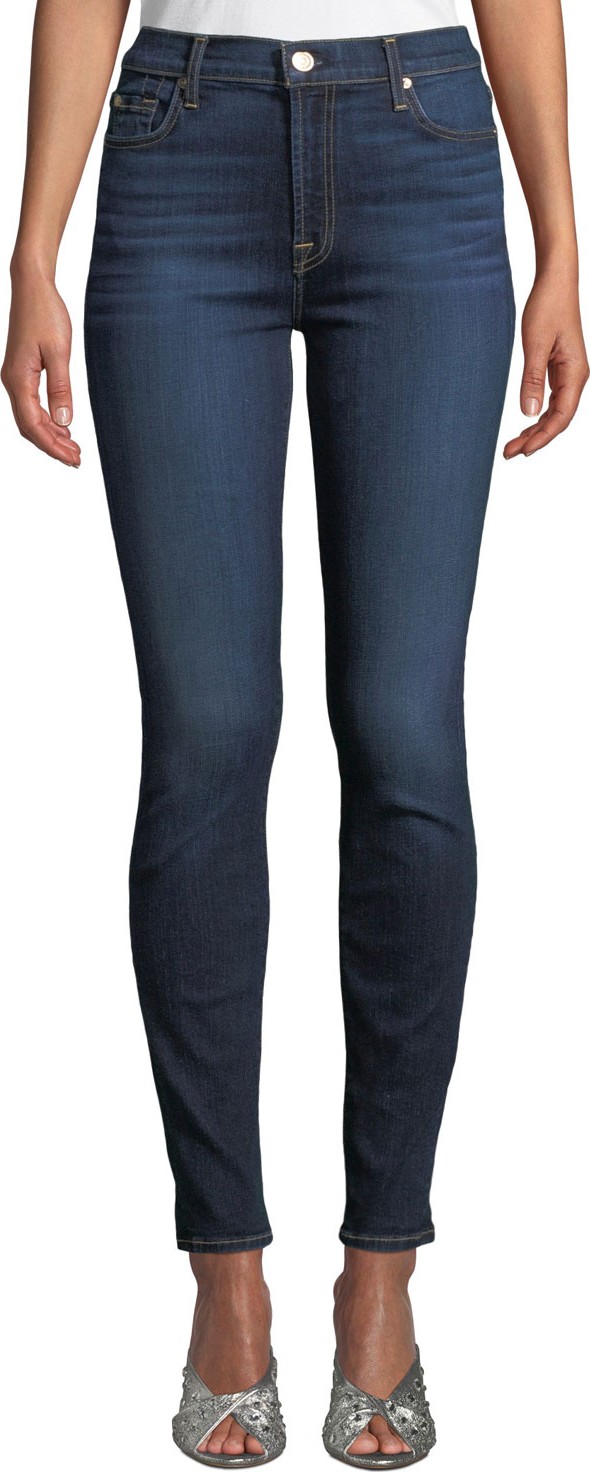 7 For All Mankind High-Waist Skinny Jeans