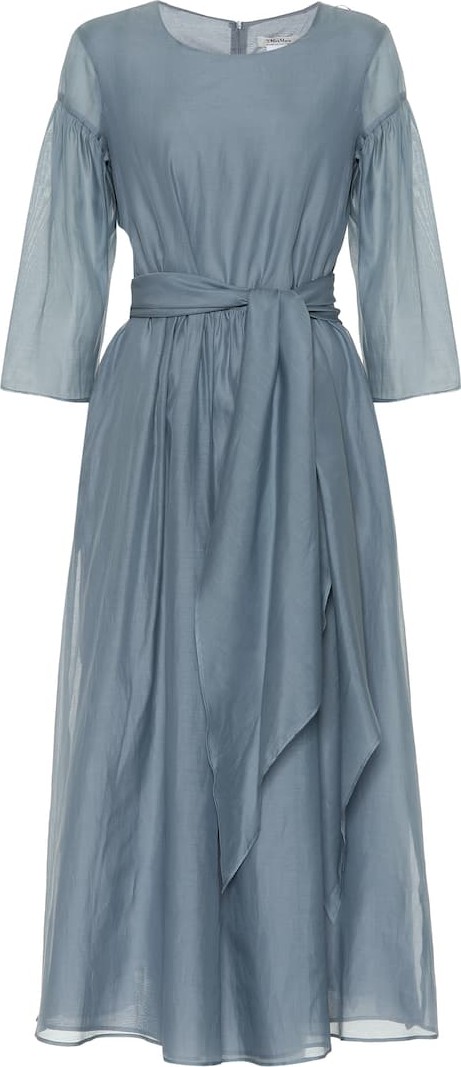 Max Mara Desio cotton and silk midi dress