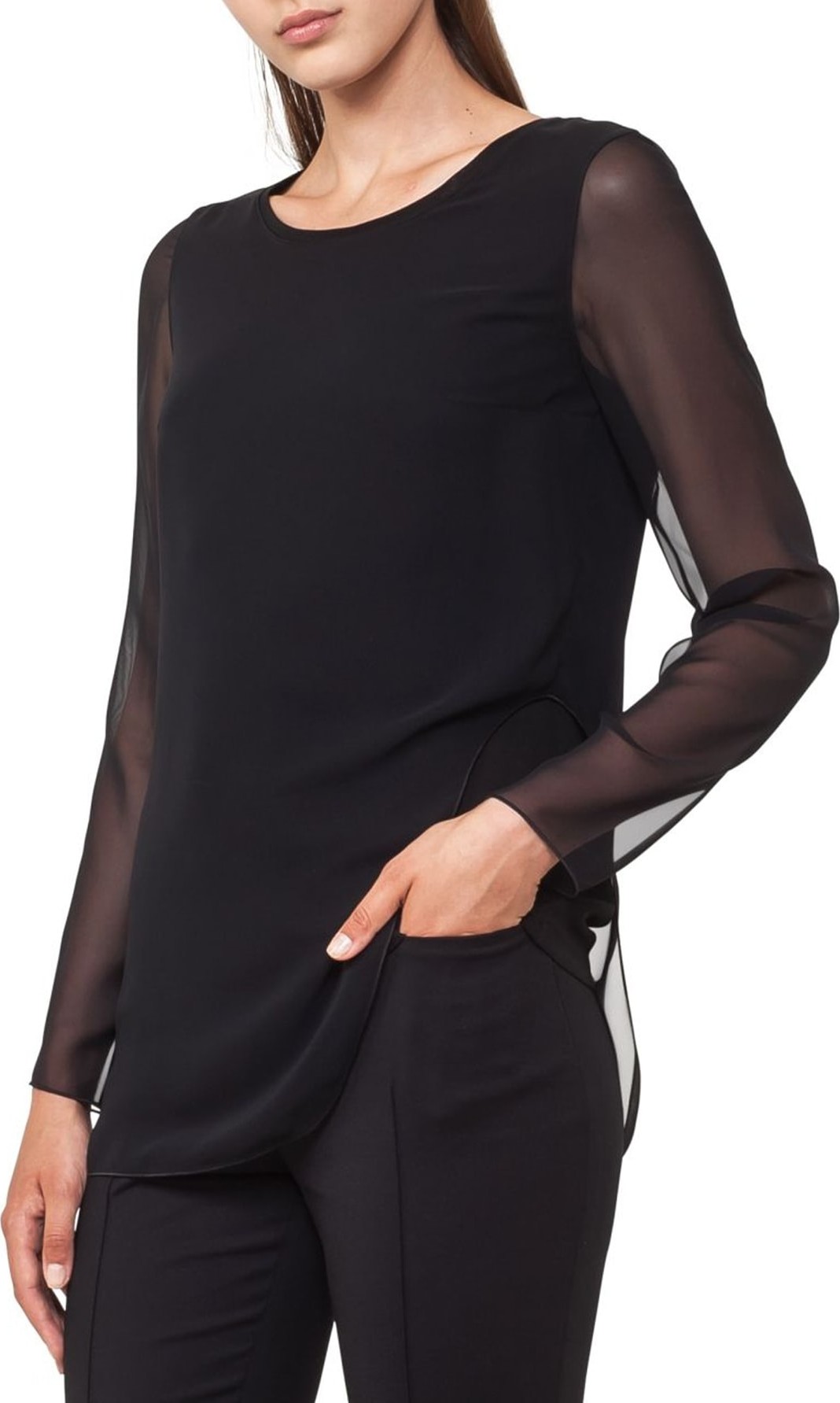 Akris Punto Sheer Layer Top