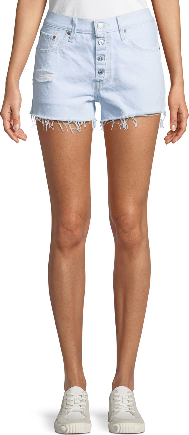 LEVI’S 501 Better Love Denim Shorts w/ Cutoff Hem